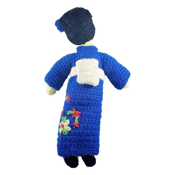 Handmade Toys Vintage Crochet Japanese Geisha Doll Handmade